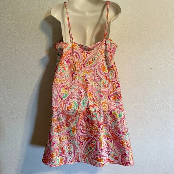 Lauren Ralph Lauren Double Strap Night Gown Size Large Colorful - Picture 5 of 12